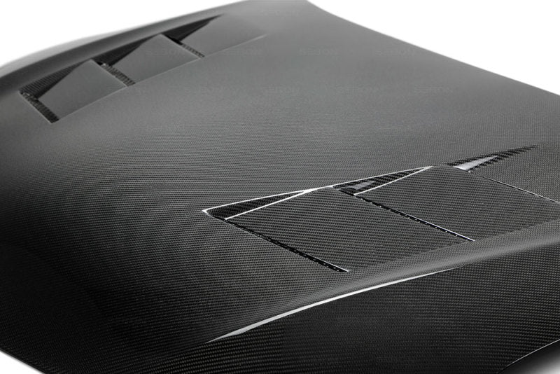 Seibon TS-style carbon fiber hood for 2014-2016 Scion TC - HD14SCNTC-TS Seibon