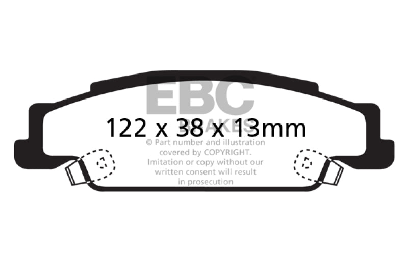 EBC YellowStuff Rear Brake Pads - DP41646/2R EBC