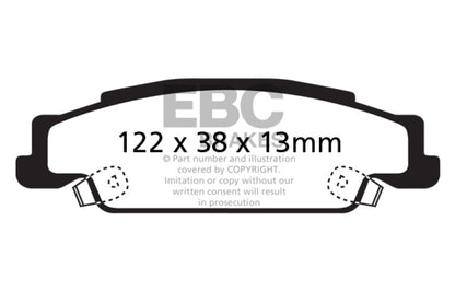 EBC YellowStuff Rear Brake Pads - DP41646/2R EBC
