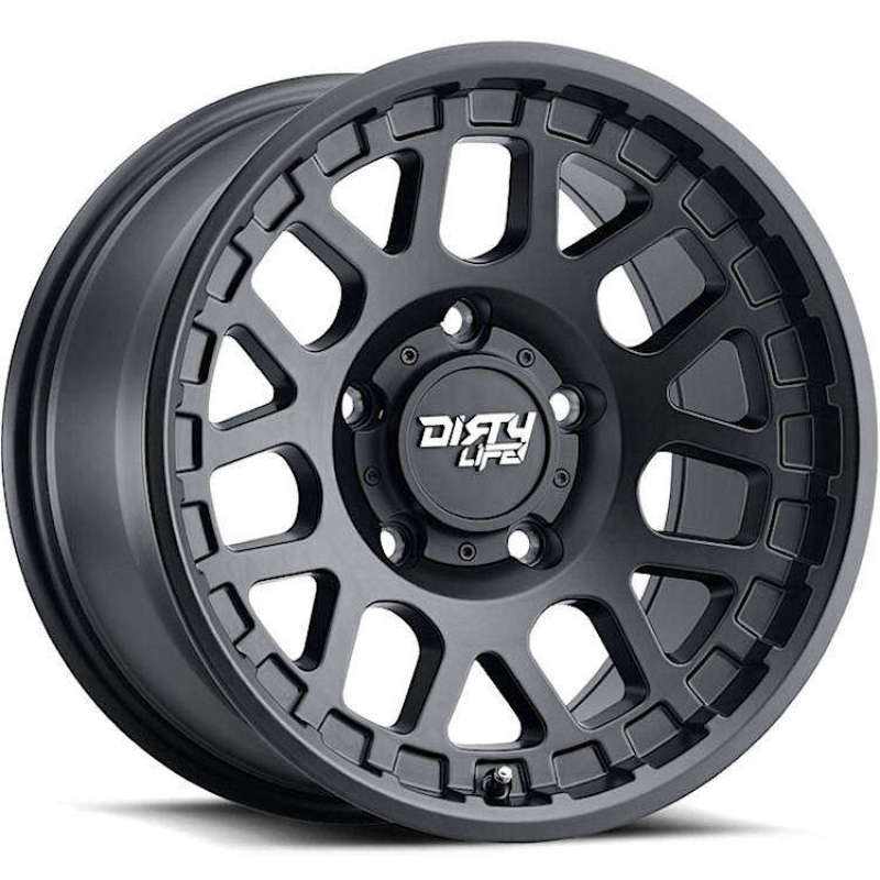 Dirty Life 9306 Mesa 17x9 / 5x127 BP / -12mm Offset / 78.1mm Hub Matte Black Wheel Dirty Life