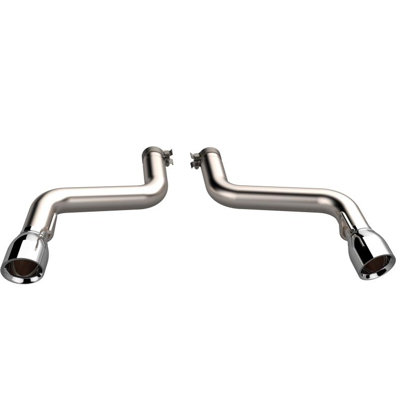 QTP 16-18 Chevrolet Camaro SS 6.2L 304SS Eliminator Muffler Delete Axle Back Exhaust w/4.5in Tips QTP