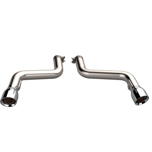 QTP 16-18 Chevrolet Camaro SS 6.2L 304SS Eliminator Muffler Delete Axle Back Exhaust w/4.5in Tips QTP