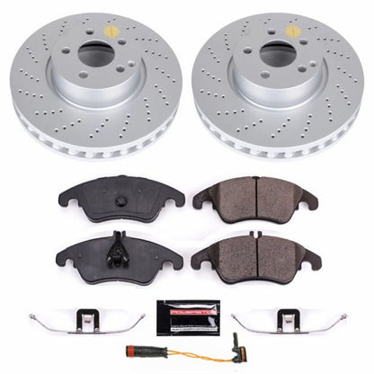 Power Stop 2014 Mercedes-Benz C300 Front Z23 Evolution Sport Coated Brake Kit PowerStop