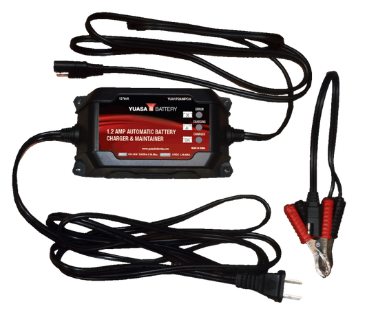 Yuasa 1.2 Amp Charger & Maintainer (12V) Yuasa Battery