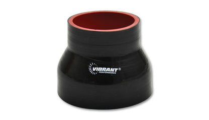Vibrant 4 Ply Reducer Couper 1.5in ID x 1.375in ID x 3in Long - Black Vibrant