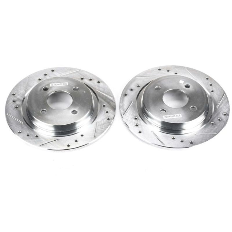 Power Stop 02-04 Ford Focus Rear Evolution Drilled & Slotted Rotors - Pair PowerStop