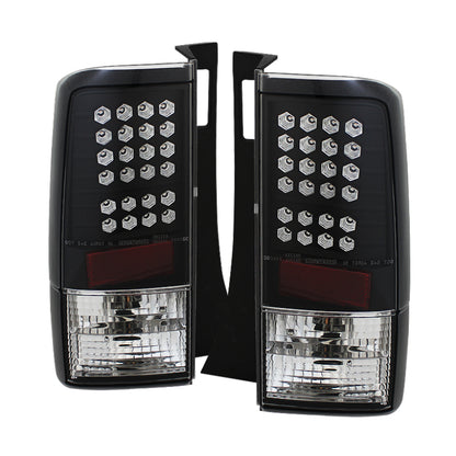Spyder Scion XB 03-07 LED Tail Lights Black ALT-YD-TSXB03-LED-BK SPYDER