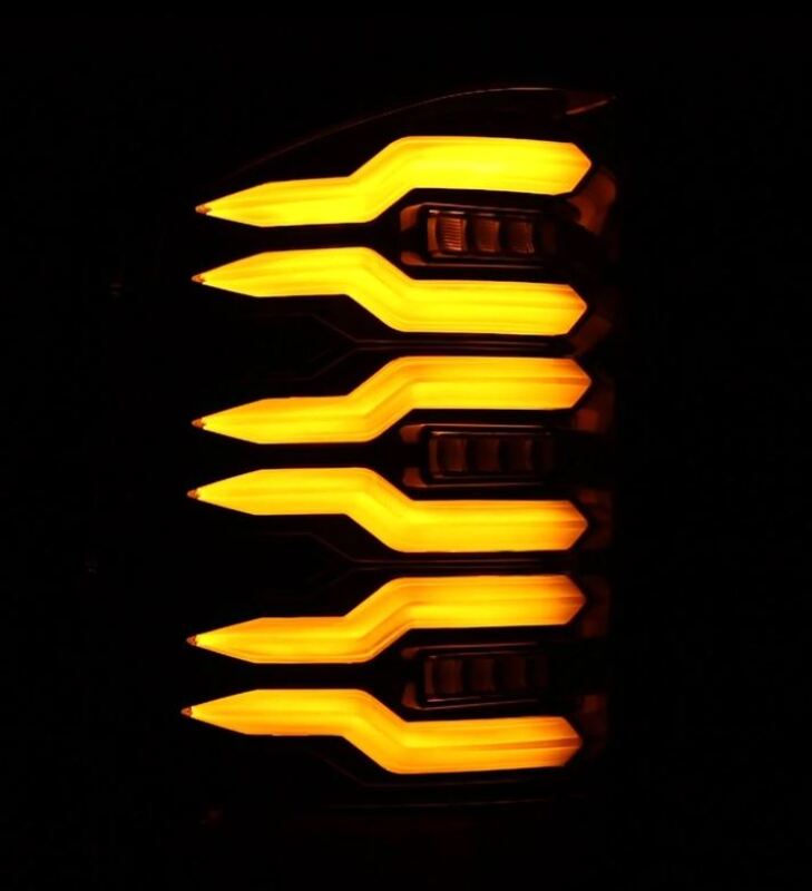 AlphaRex 620090 07-13 Chevrolet Silverado 1500 (Ex. Hybrid Models) LUXX-Series LED Tail Lights Alpha-Black