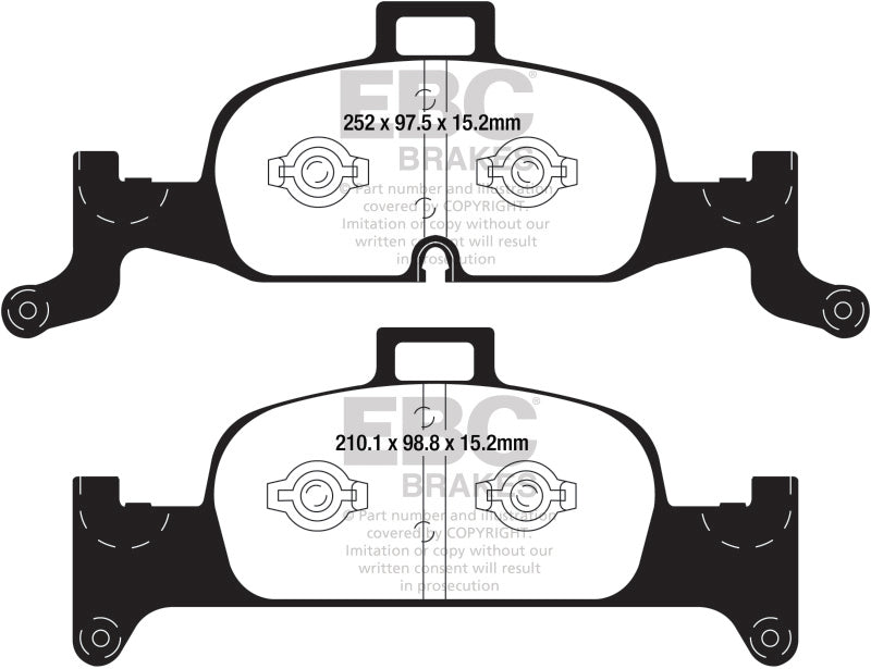 EBC Ultimax2 Front Brake Pads - UD1897