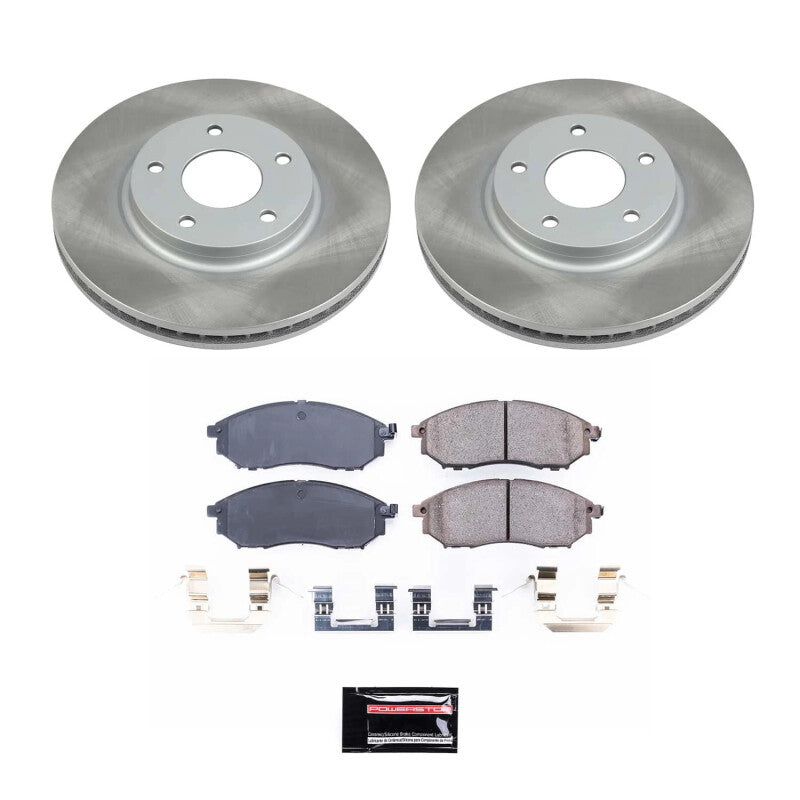 Power Stop 02-06 Infiniti Q45 Front Semi-Coated Rotor Kit PowerStop