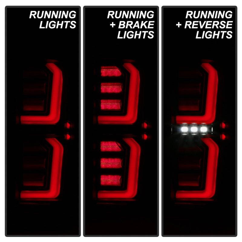 Spyder GMC Sierra 19-20 Incandescent Bulb Model Only LED Tail Lights-Black Smoke ALT-YD-GS19-LED-BSM SPYDER