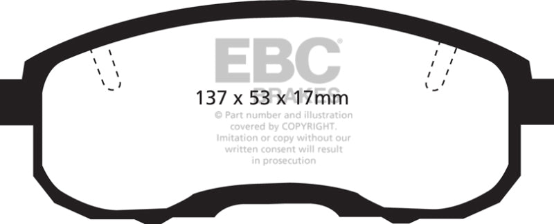 EBC YellowStuff Front Brake Pads - DP41752R EBC