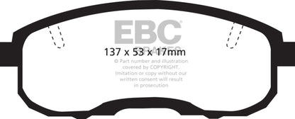 EBC YellowStuff Front Brake Pads - DP41752R EBC
