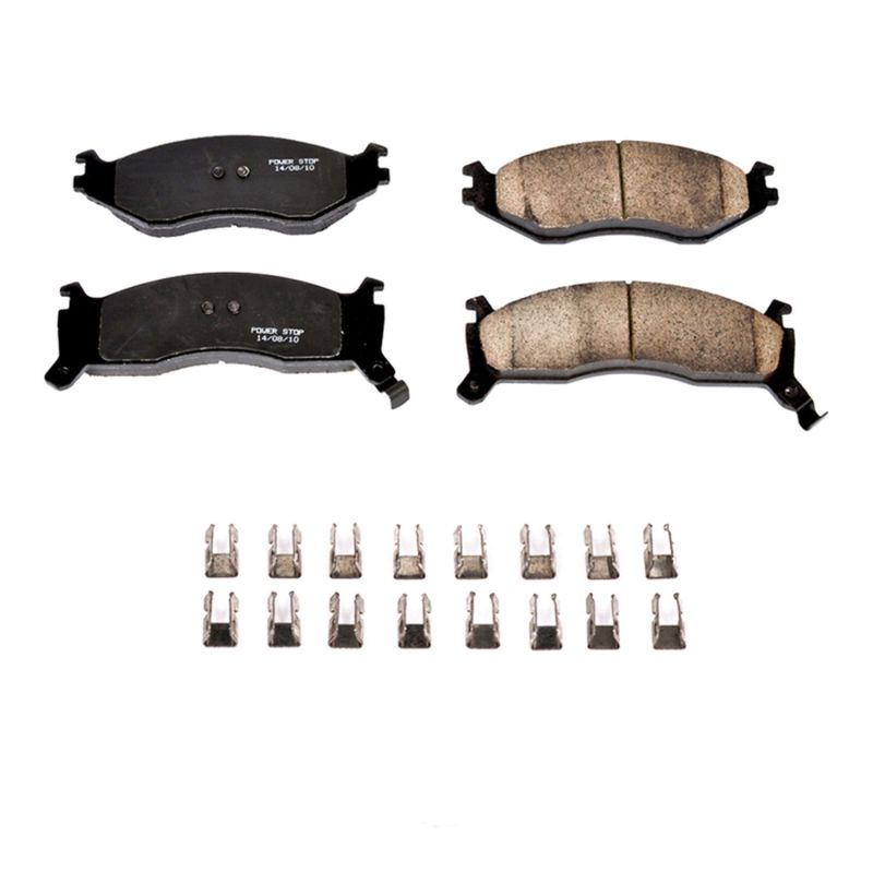 Power Stop 92-93 Chrysler Daytona Front Z17 Evolution Ceramic Brake Pads w/Hardware PowerStop