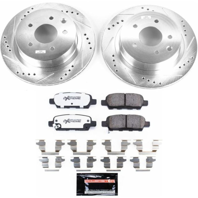 Power Stop 14-17 Nissan Juke Rear Z26 Street Warrior Brake Kit PowerStop