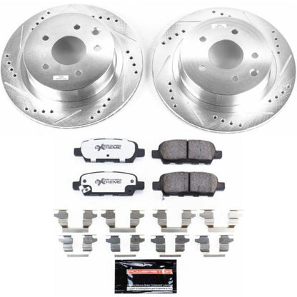 Power Stop 14-17 Nissan Juke Rear Z26 Street Warrior Brake Kit PowerStop