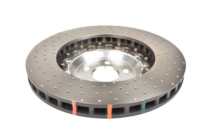 DBA 16-21 Mercedes-Benz C63 S AMG 5000 Series Drilled & Dimpled Front Brake Rotor w/Anodized Hat