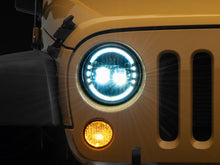 Load image into Gallery viewer, Raxiom 97-18 Jeep Wrangler TJ &amp; JK Axial 7-In LED Headlights w/ DRL- Chrome Housing (Clear Lens)