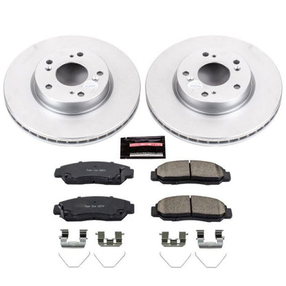 Power Stop 12-15 Honda Civic Front Z17 Evolution Geomet Coated Brake Kit PowerStop
