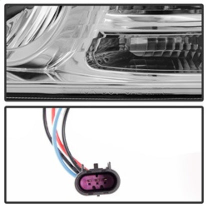 Spyder Dodge Ram 09-12 Projector Headlights Light Bar DRL Chrome PRO-YD-DR09-LBDRL-C SPYDER