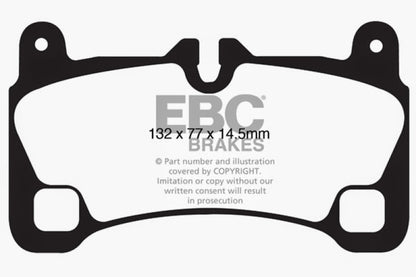 EBC YellowStuff Rear Brake Pads - DP41836R EBC