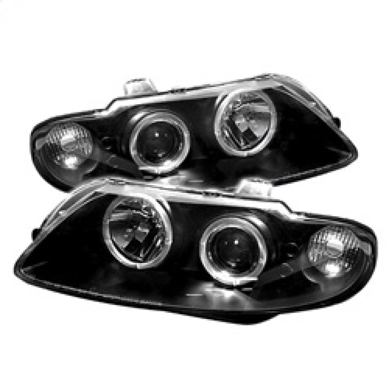 Spyder Pontiac GTO 04-06 Projector Headlights LED Halo LED Black High H1 Low H1 PRO-YD-PGTO04-HL-BK SPYDER
