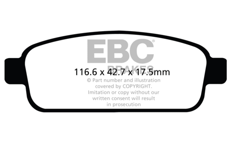 EBC GreenStuff Rear Brake Pads - DP22066 EBC