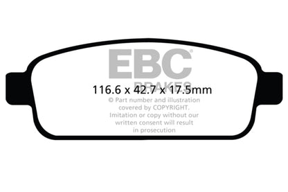 EBC RedStuff Rear Brake Pads - DP32066C EBC