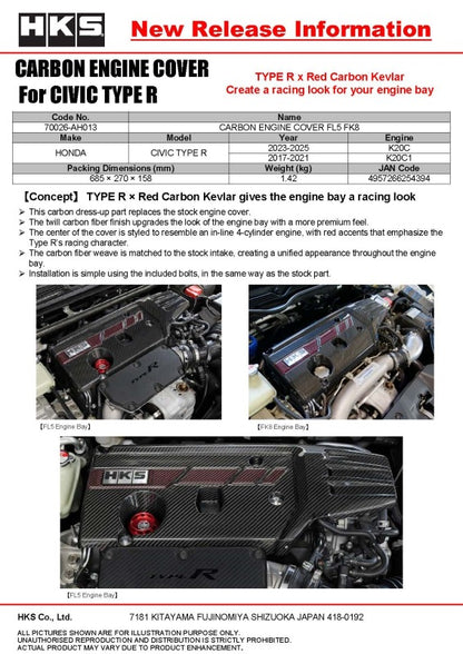 HKS DRY CARBON FUSE BOX COVER FL5