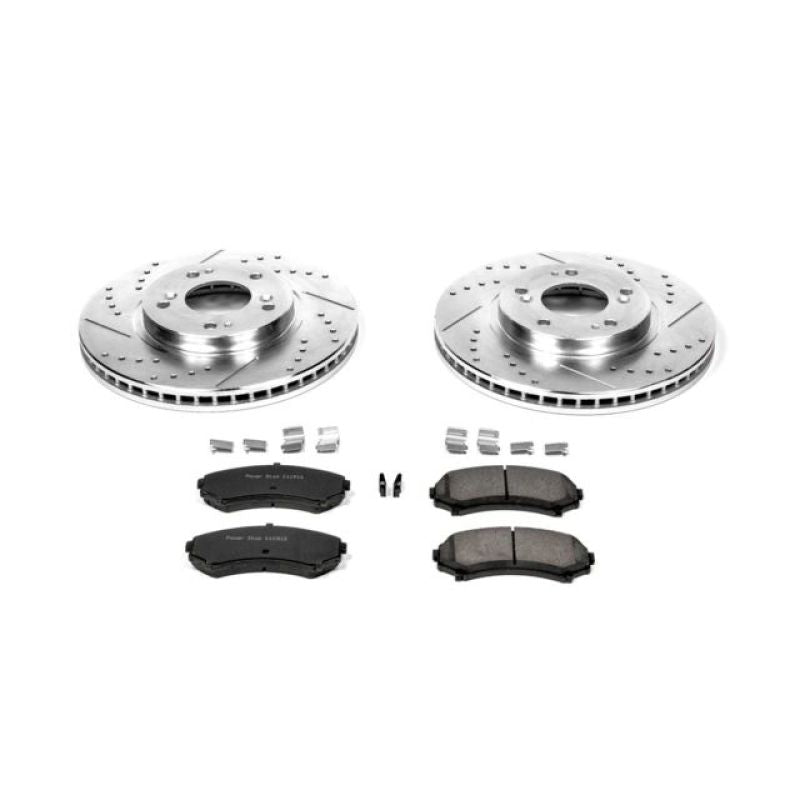 Power Stop 04-11 Mitsubishi Endeavor Front Z23 Evolution Sport Brake Kit PowerStop