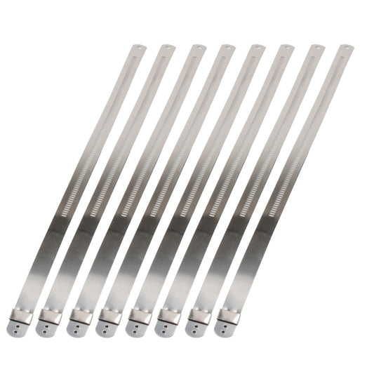 DEI Stainless Steel Positive Locking Tie 1/2in (12mm) x 9in - 8 per pack DEI
