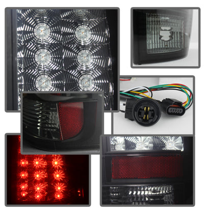 Spyder Chevy Suburban/GMC Yukon/Yukon Denali 07-14 LED Tail Lights Blk Smke ALT-YD-CSUB07-LED-BSM SPYDER