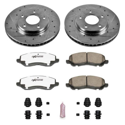 Power Stop 07-12 Dodge Caliber Front Z26 Street Warrior Brake Kit PowerStop