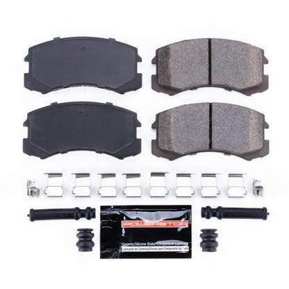 Power Stop 02-07 Mitsubishi Lancer Front Z23 Evolution Sport Brake Pads w/Hardware PowerStop