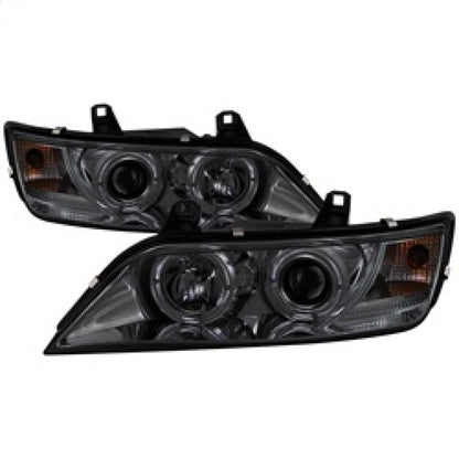 Spyder BMW Z3 96-02 Projector Headlights LED Halo Smoke High H1 Low H1 PRO-YD-BMWZ396-HL-SM SPYDER