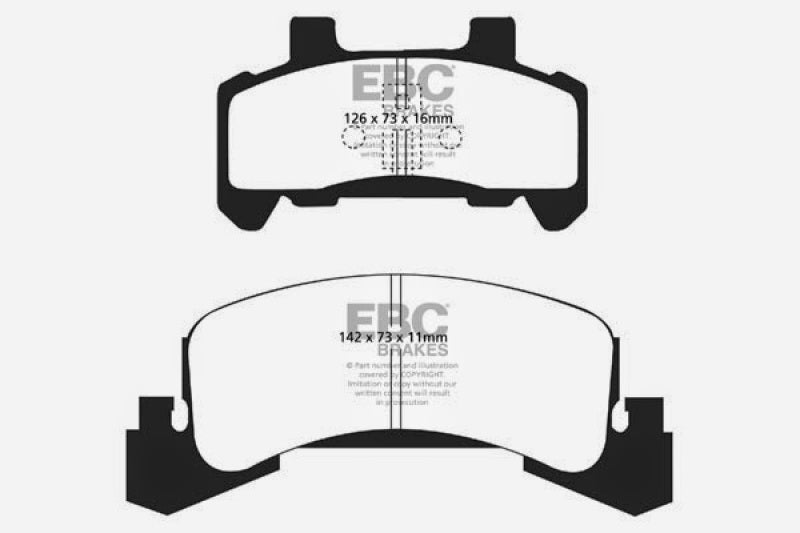 EBC YellowStuff Front Brake Pads - DP41173R