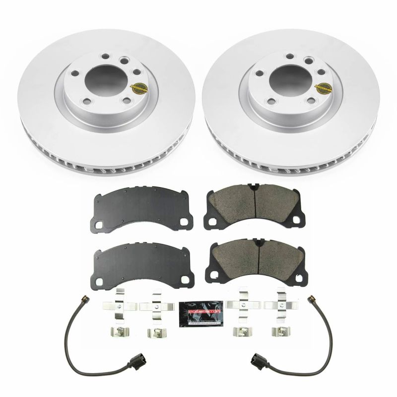 Power Stop 13-18 Porsche Cayenne Front Z23 Evolution Sport Coated Brake Kit PowerStop