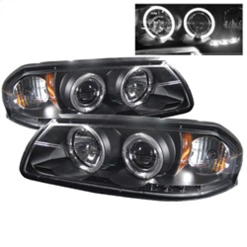 Spyder Chevy Impala 00-05 Projector Headlights LED Halo LED Black High H1 Low H1 PRO-YD-CHIP00-HL-BK SPYDER