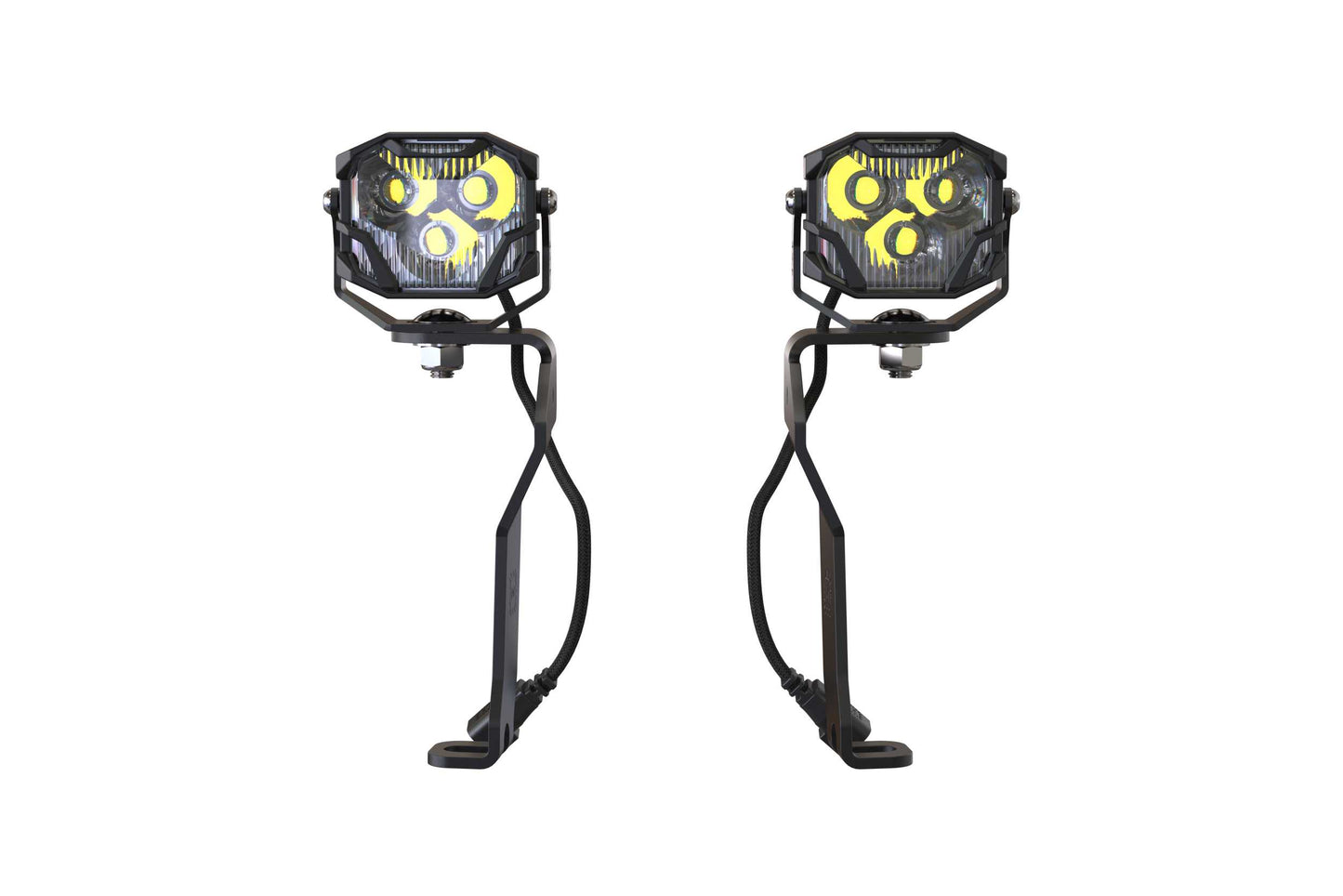 Morimoto 4Banger Ditch Light Kit: 21+ F150 (NCS Yellow Combo Beam)
