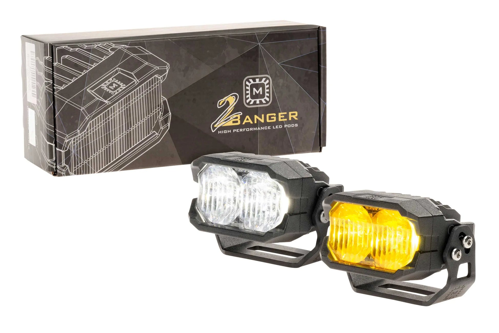 Morimoto 2Banger NCS LED Pods (Combo / Yellow / Set) Morimoto