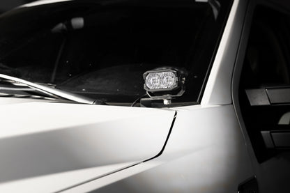 Morimoto 2Banger Ditch Light Kit: 17-22 Super Duty (NCS Yellow Flood Beam)