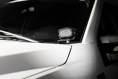 Morimoto 2Banger Ditch Light Kit: 17-22 Super Duty (HXB White SAE Wide Beam)