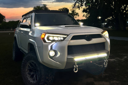 Morimoto 2Banger Ditch Light Kit: 14-24 4Runner (NCS Yellow Flood Beam)