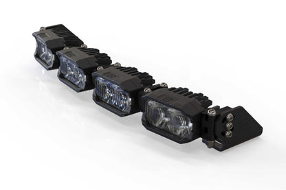 Single-Row BangerBar: (4 Pod / 16") (NCS Power - White/Yellow)