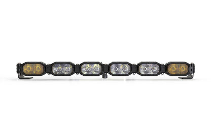 Single-Row BangerBar: (6 Pod / 24") (NCS Power - White/Yellow)
