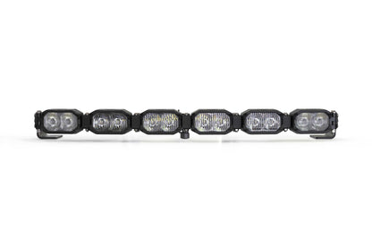Single-Row BangerBar: (6 Pod / 24") (NCS Power - White/Yellow)