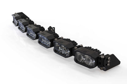 Single-Row BangerBar: (6 Pod / 24") (NCS Power - White/Yellow)