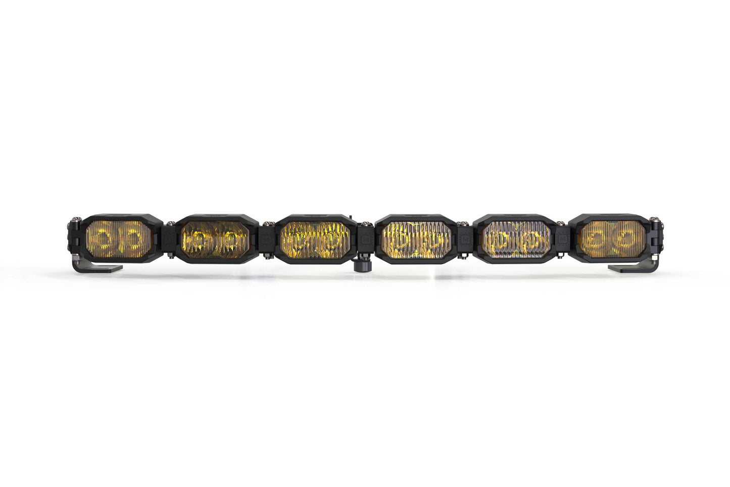 Single-Row BangerBar: (6 Pod / 24") (NCS Power - White/Yellow)