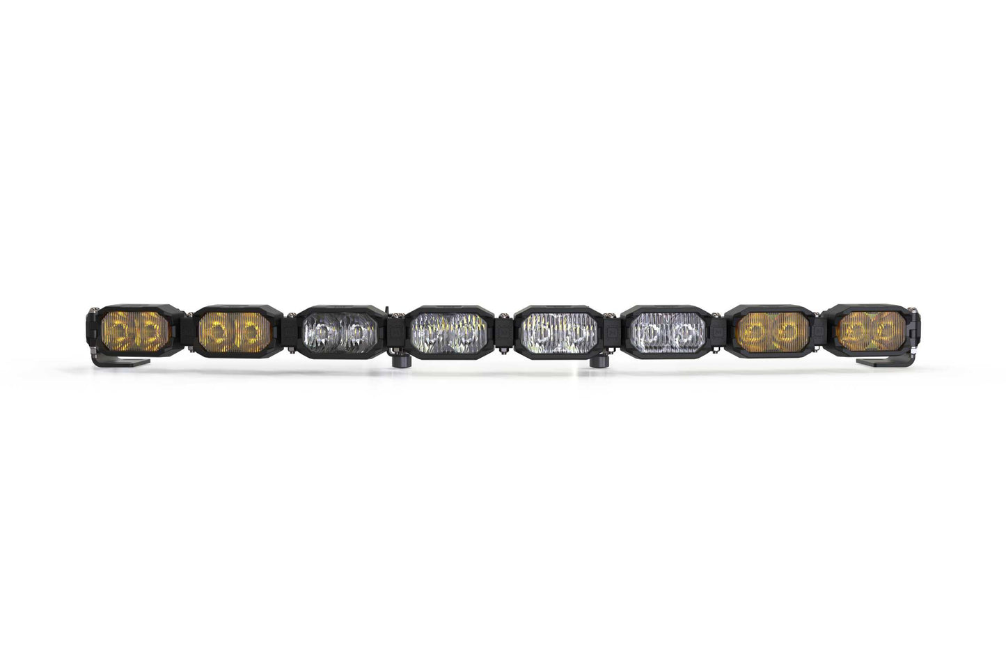 Single-Row BangerBar: (8 Pod / 31.5") (HXB Power - White/Yellow)