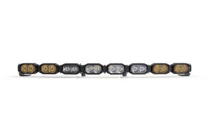Single-Row BangerBar: (8 Pod / 31.5") (HXB Power - White/Yellow)
